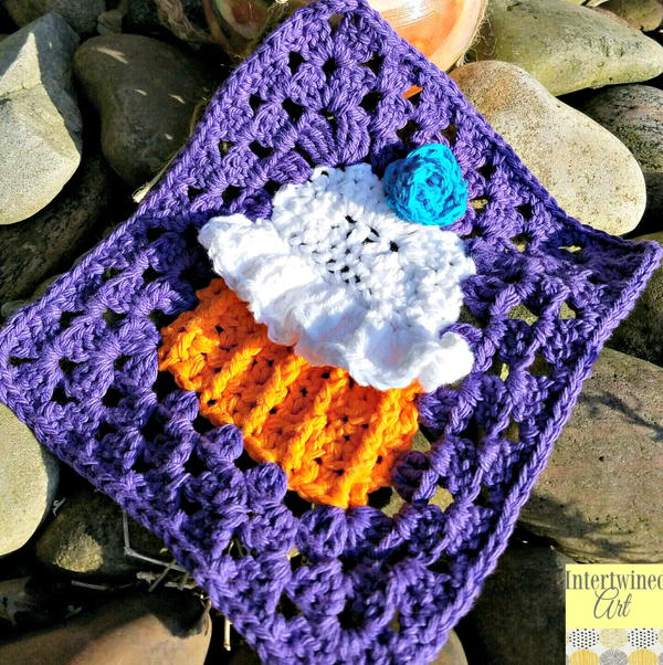 Cupcake Granny Square Dishcloth Cupcake Granny Square Dishcloth