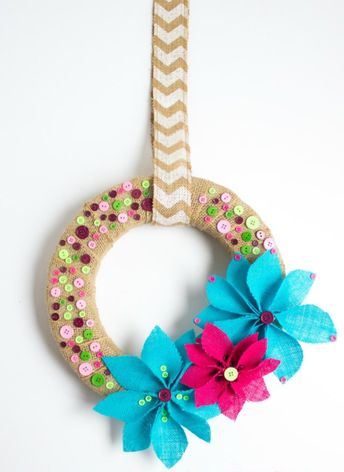Summer Button DIY Wreath Summer Button DIY Wreath