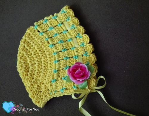 Citrus Cotton Baby Bonnet Citrus Cotton Baby Bonnet
