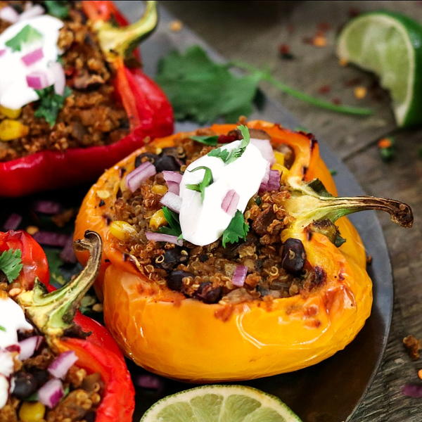 Santa Fe Quinoa Stuffed Peppers Santa Fe Quinoa Stuffed Peppers