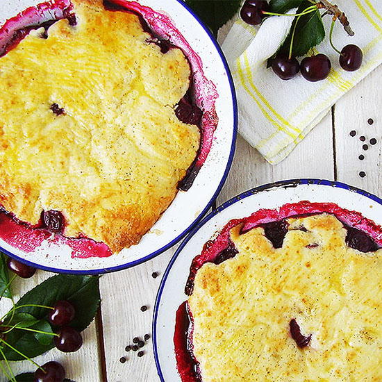 Sour Cherry and Black Pepper Cobbler Sour Cherry and Black Pepper Cobbler
