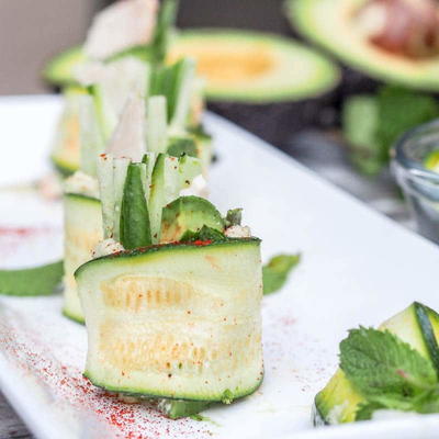Zucchini Rolls with Chicken Zucchini Rolls with Chicken