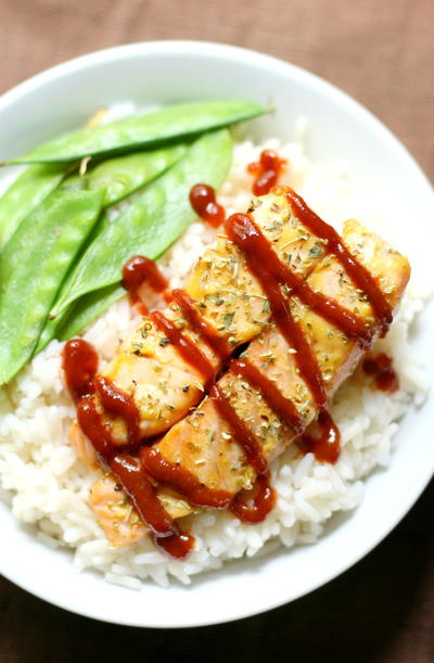 Sriracha Honey Mustard Salmon Sriracha Honey Mustard Salmon