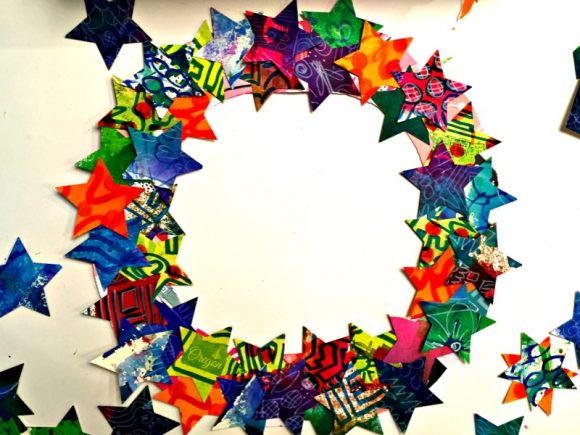 Colorful Star Wreath Colorful Star Wreath
