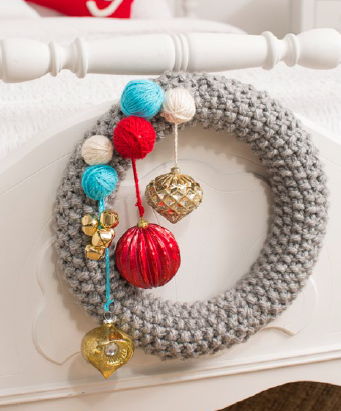 Be Merry Easy Knit Wreath