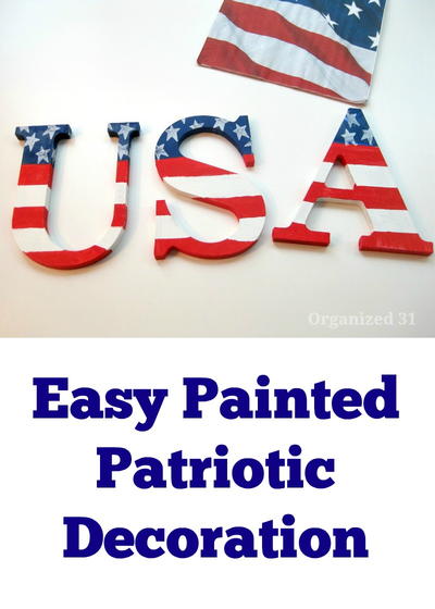 Easy Painted Patriotic Decor Easy Painted Patriotic Decor