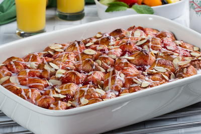 Cherry Bubble Breakfast Bake