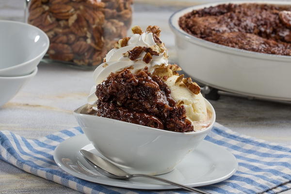 Chocolate Pecan Cobbler