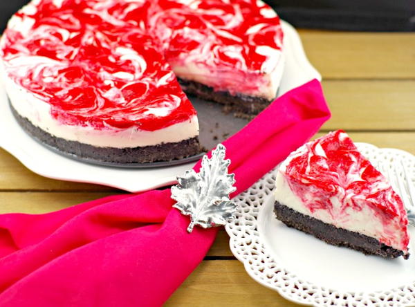 No Bake Light Rhubarb Cheesecake No Bake Light Rhubarb Cheesecake