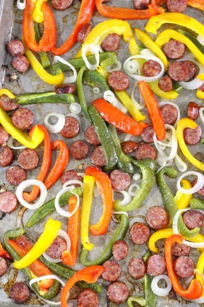 One Pan Sausage and Peppers