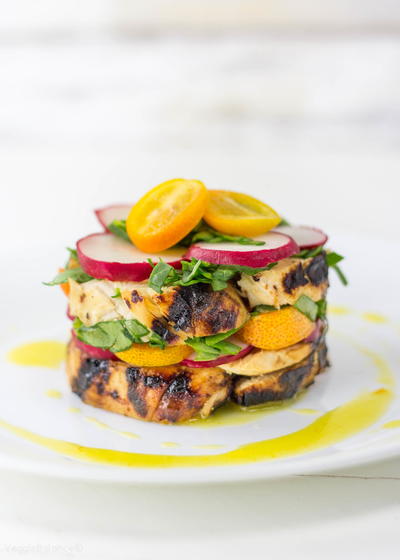 Chicken Stacked Salad Chicken Stacked Salad