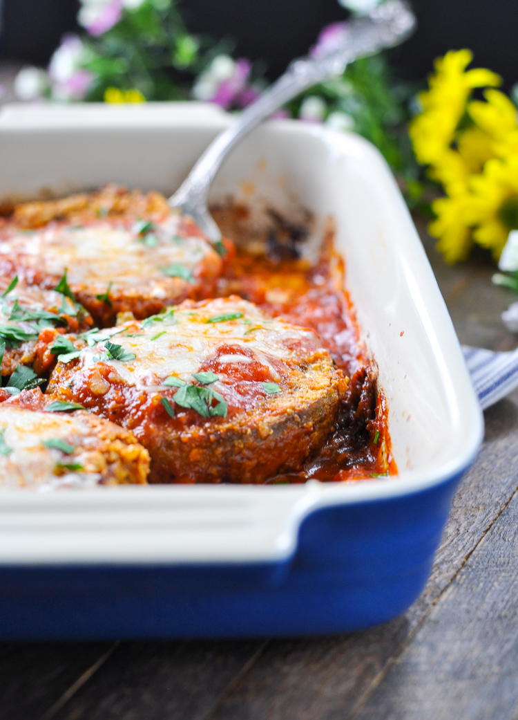 Baked Eggplant Parmesan | FaveHealthyRecipes.com