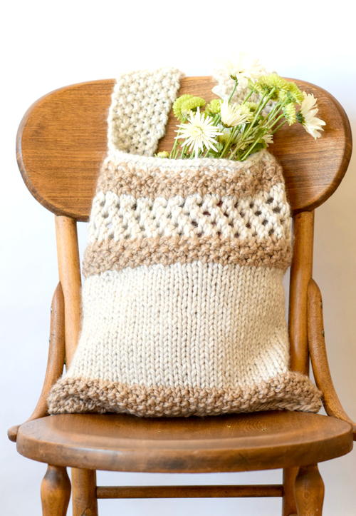 Easy Farmers Market Knit Tote Pattern Easy Farmers Market Knit Tote Pattern