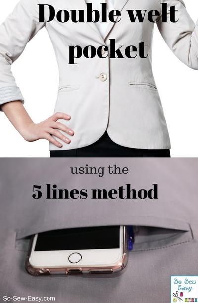 Double Welt Pocket Double Welt Pocket