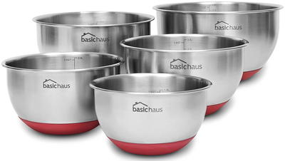 Basic Haus Stainless Steel Mixing Bowl Set 