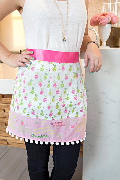 Creative Guest Book Apron Creative Guest Book Apron