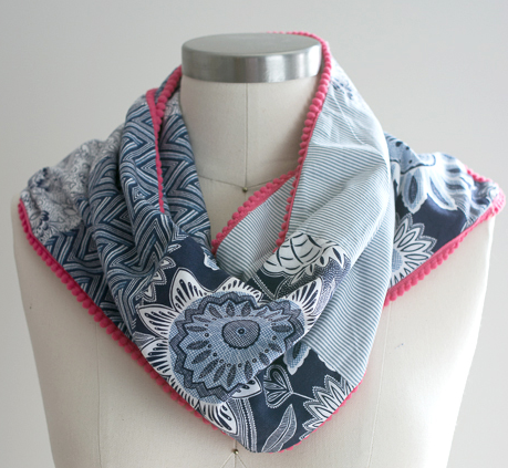 Pom Pom Patchwork Scarf Pom Pom Patchwork Scarf