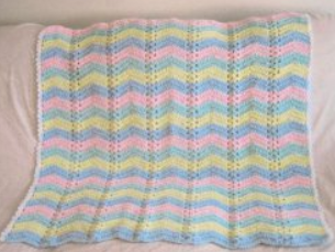 Single Shell Baby Ripple Afghan Single Shell Baby Ripple Afghan