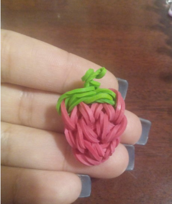 Strawberry DIY Loom Charm Strawberry DIY Loom Charm