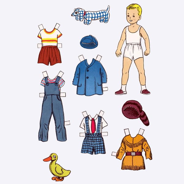 Children Playing Paper Doll Template Children Playing Paper Doll Template