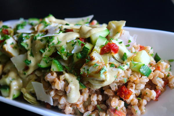Summer Vegetable Farro Salad Summer Vegetable Farro Salad