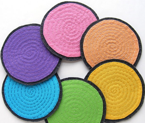 Polka Dot DIY Coasters Polka Dot DIY Coasters