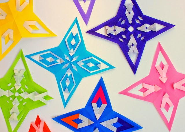 Easy Kirigami Stars Easy Kirigami Stars