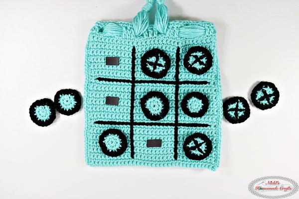 Tic Tac Toe Game Travel Bag with Magnets Tic Tac Toe Game Travel Bag with Magnets