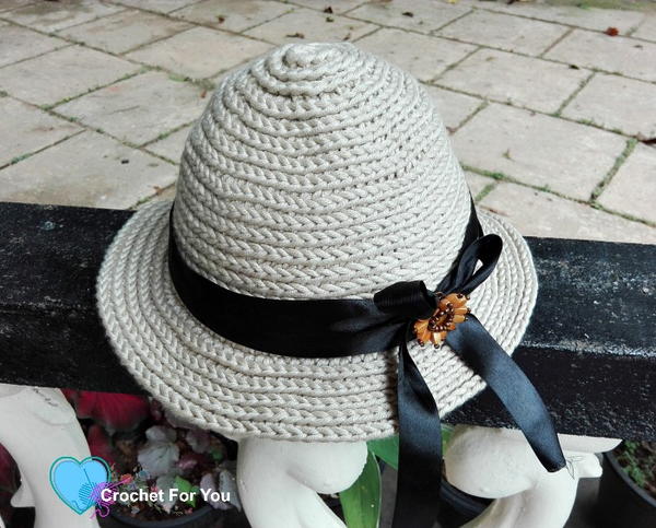 Crochet Straw Sun Hat Crochet Straw Sun Hat