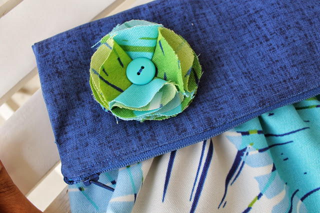 Fold Over Gathered Clutch Fold Over Gathered Clutch