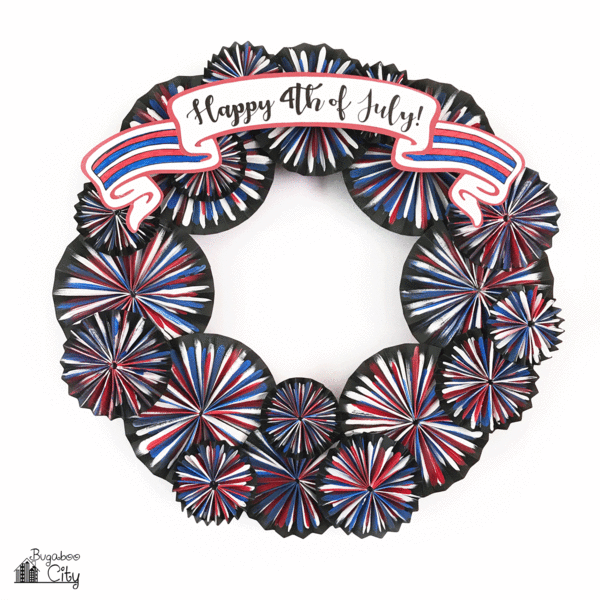 Fourth of July Firework Wreath Fourth of July Firework Wreath