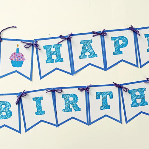 Mini Cake Banner Printable AllFreePaperCrafts Com