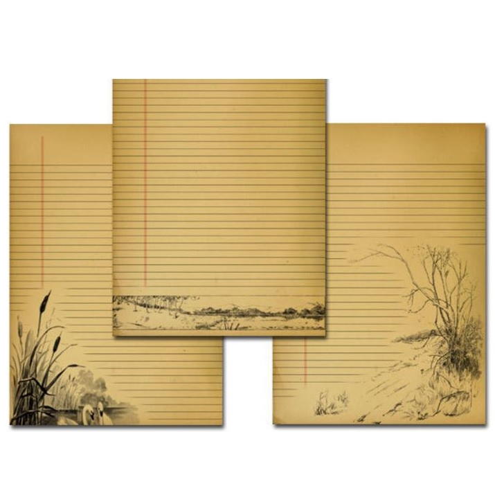printable-lined-vintage-journal-pages-allfreepapercrafts