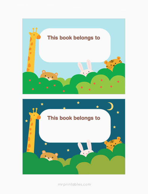 In the Jungle Bookplates In the Jungle Bookplates