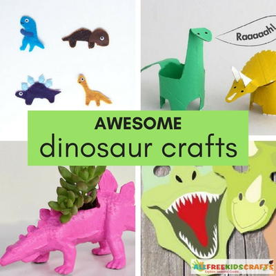 Crafts for Boys: 37 Awesome Dinosaur Crafts for Kids
