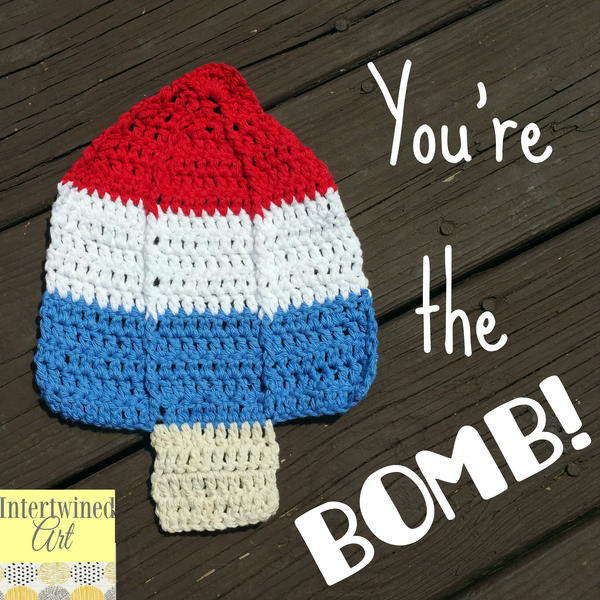 Bomb Pop Dishcloth Bomb Pop Dishcloth