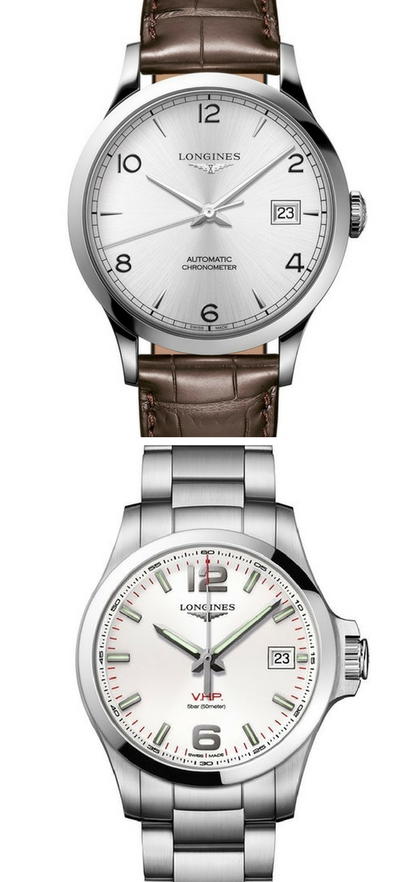 Longines Record Chronometer Certified and the Longines Conquest V.H.P.