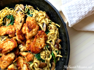 Asiago Chicken Linguine Asiago Chicken Linguine