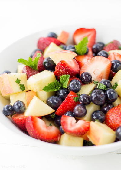 Lemon Mint Fruit Salad Red White Blue Fruit Salad Lemon Mint Fruit Salad (Red, White & Blue Fruit Salad)