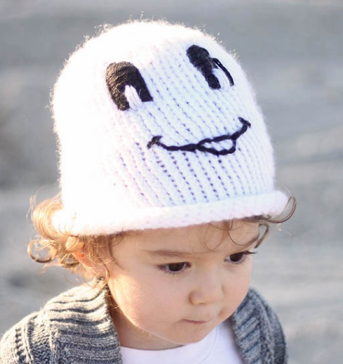 Friendly Ghost Toddler Hat Pattern