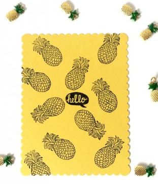 Pineapple Stamp DIY Stationery