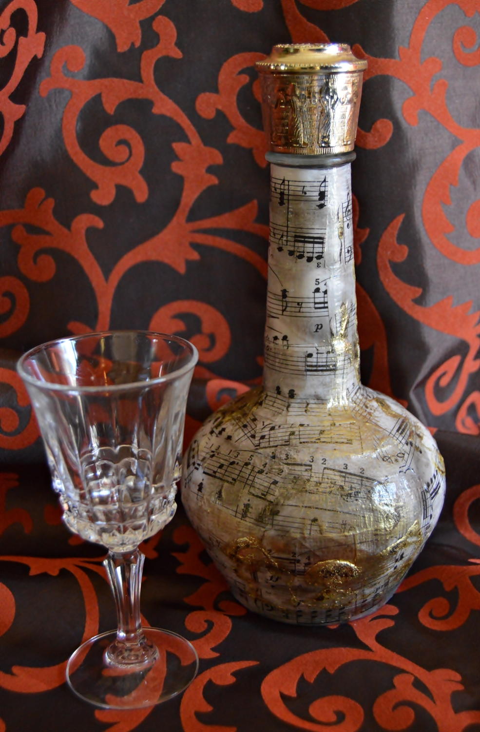 Papyrus paper homemade Pirate Jack's Liquor Bottle Craft | AllFreePaperCrafts.com