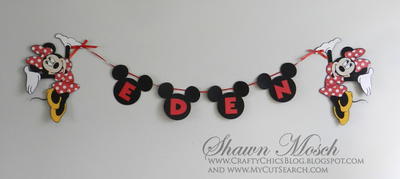 Minnie Mouse Inspired Birthday Banner