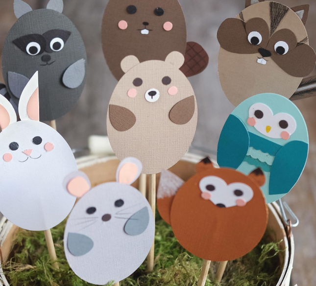 Waggish Woodland Critter Paper Puppets Waggish Woodland Critter Paper Puppets