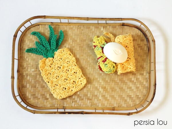 Pineapple Crochet Washcloth Pattern Pineapple Crochet Washcloth Pattern