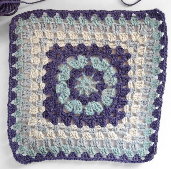 Hexi Wheel Granny Square Pattern