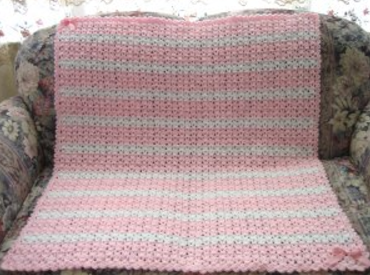 Precious Pink Baby Blanket Pattern Precious Pink Baby Blanket Pattern