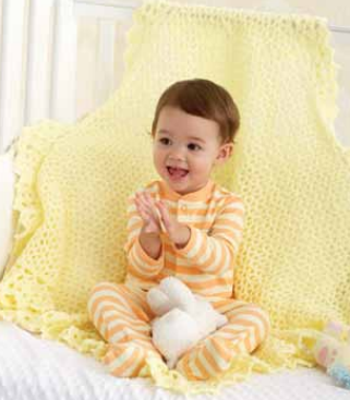 Lemon Lace Baby Afghan Pattern