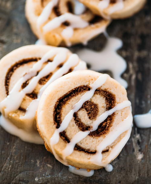 Bite-Size Cinnamon Roll Cookies Bite-Size Cinnamon Roll Cookies