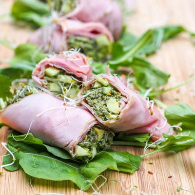 Low Carb Ham Roll Ups Low Carb Ham Roll Ups